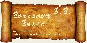 Borisava Bosić vizit kartica